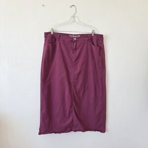 Inherit Clothing Stella Maxi Skirt Plus Size Stretchy Purple Fuschia 19/20 2X